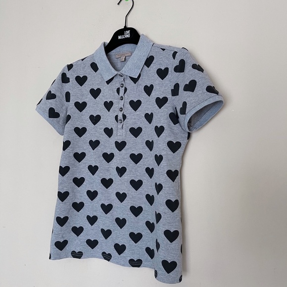 BURBERRY BRIT Heart Print Polo SzM=US8 - Picture 7 of 10